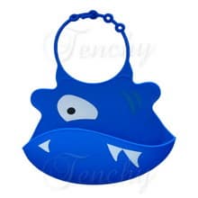 Baby bib made from food grade silicone- safe-soft- durable- easy to clean